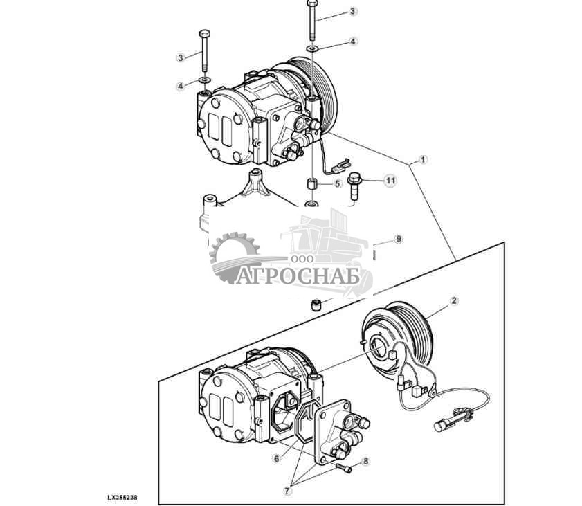 Компрессор, кондиционер воздуха 